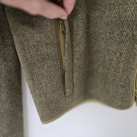 Athleta Stroll Fleece Full Zip Jacket Pockets Moss Green Size Small - Picture 6 of 16